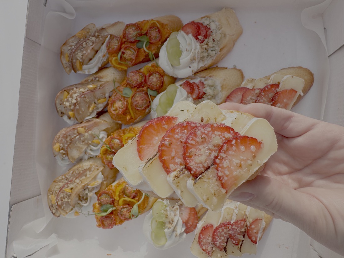 Bruschetta con Camembert