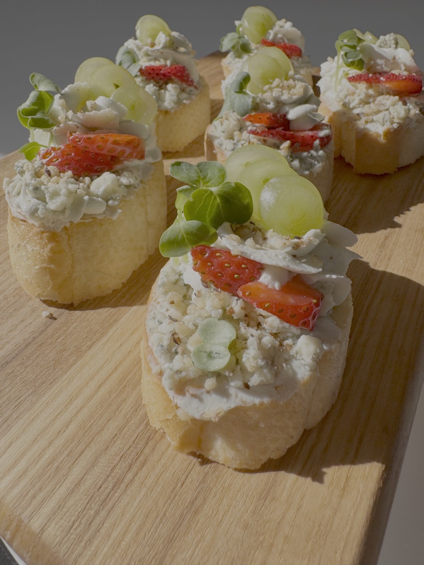 Bruschetta al gorgonzola